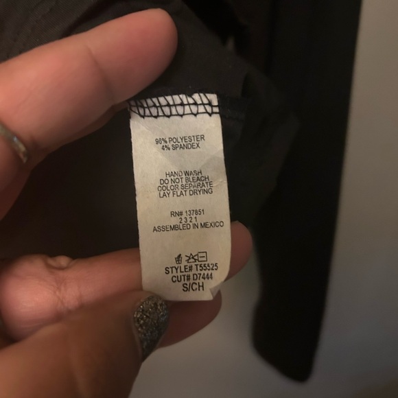 Gaze shirt - black peekaboo long sleeve NWT - Picture 7 of 9